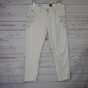 Adriano Goldschmied Stevie Straight Roll Up Capris